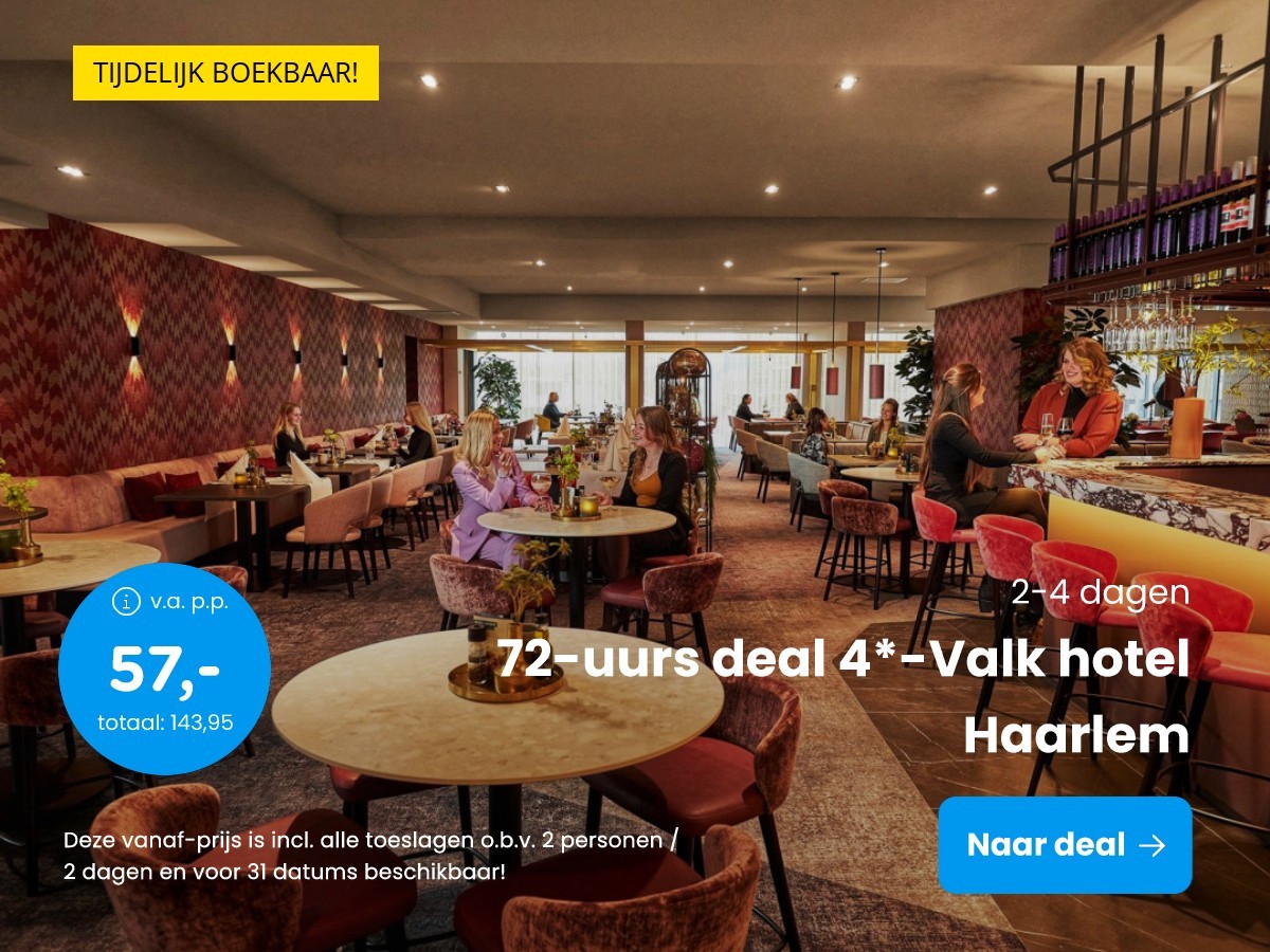 72-uurs deal 4*-Valk hotel Haarlem
